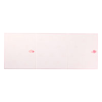 デザインフィル カラー色紙 三つ折り リボン ハート柄 33224006 1枚