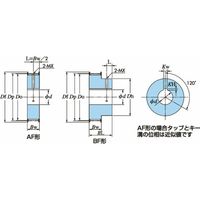 (株)椿本チエイン タイミングプーリ PXフィットボアプーリ P5M形 PT22P5M10BFーH014NーJ05D3M05 1P（直送品）