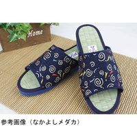 アイ・エス・エム 藍染め 和柄 たたみサンダル くつろぎネコ Lサイズ K11545 1個 65-1335-75（直送品）
