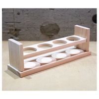 関谷理化 木製 試験管立て 穴40φ×4本立 SITATE404HJ 1個 65-2766-34（直送品）