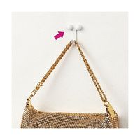 日軽産業 Jフック ダブル ホワイト 2個入 MJ-016W 1セット(2個) 63-7912-12（直送品）