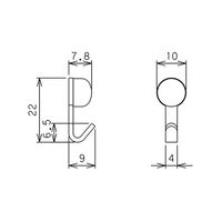 日軽産業 取付らくらくセット ニッケルメッキ 6セット入 MR-010 1箱(6セット) 63-7912-51（直送品）