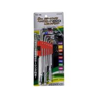 アークランズ 9本組カラーリング付ヘックスローブ いじり止め L型レンチセット GTHX-90 1セット 62-9939-41（直送品）
