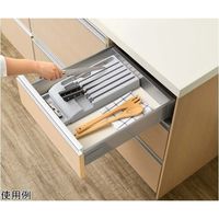 オークス 包丁トレー グレー J09 1台 67-5199-59（直送品）