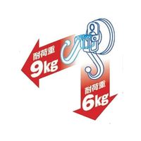 ノムラテック ダブルロック吸盤フック アイボリー N-2371 1パック 63-7823-51（直送品）