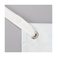 船橋 ビニロンエプロン コシ ホワイト×グリーン M AF-810e WH GR 1枚 67-0319-82（直送品）