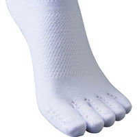 DESCENTE(デサント) ソックス バレーボール 5本指スーパーショートソックス 25-28 WHT DVB9135（直送品）