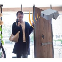 リーベックス REVEX 人感センサーチャイムセット グレー XP750AG 1個 382-7414（直送品）