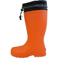 柔らかい防寒EVAラバーブーツ(裏ボア) カバー付 KR8010 オレンジ XL(3L)(27.5~28.0) KR8010-OR-XL（直送品）