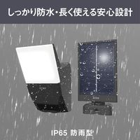 ムサシ 3W 1灯 ソーラー式 無線連動センサーライト(送受信型) W-630 1台 521-7417（直送品）