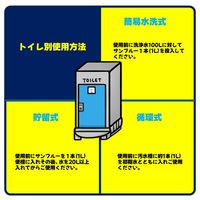 仮設トイレ用 トイレ衛生液 サンブルー 1000mL 1本 日生クリーン