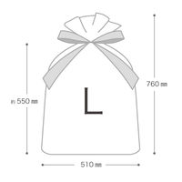 ヘッズ 不織布リボン付ギフトバッグーL/エンジ 100枚（10枚×10セット）