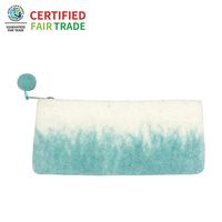 丸眞 ネパール グラデーションポーチ ブルー 0395004300 1個