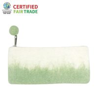 丸眞 ネパール グラデーションポーチ グリーン 0395004200 1個