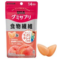 UHA味覚糖　UHAグミサプリ　食物繊維（14日分）　すっきりピーチ味　1セット（1袋（28粒入）×3）　機能性表示食品