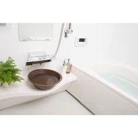 新輝合成 TONBO フロート洗面器 フック穴付 ブラウン 07740 1個 410-2130（直送品）