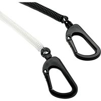 エアージェイ カラビナ スマホスパイラルストラップ BK ASS-16BK 1個 392-7384（直送品）