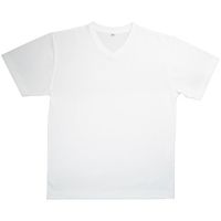 岡潮 吸汗速乾Vネックシャツ ホワイト 4L お得な洗い替え2枚セット 20021-4L-2 1式 520-8055（直送品）