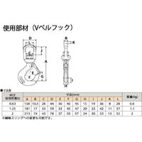 TAIYO 4本吊 ワイヤスリング 1.6t用×1m(Vベル仕様)(1015096) 4WRVHS1.6TX1 1セット(1個)（直送品）