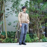 岡潮 空調長袖ブルゾン(ウェアのみ) 20102 キャメル3L 20102-3L 1着 535-8923（直送品）