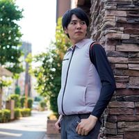 岡潮 空調ベスト(ウェアのみ) 20203 シルバー5L 20203N-5L 1着 536-2097（直送品）