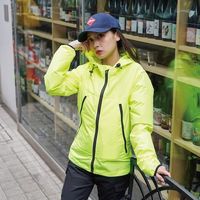 岡潮 空調付2Wayパーカー(ウェアのみ) 30102 蛍光イエロー L 30102-L 1着 536-0516（直送品）