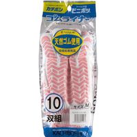 勝星産業 勝星 ゴムライナー ピンク 10双組 M #065-PI-M 1セット(50双:10双×5組) 567-4121（直送品）
