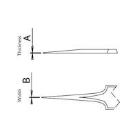 Dumont 超精密ピンセット 0103ーN5ーPO 20ー6205ー20 1本 568-7131（直送品）