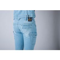 イーブンリバー ストレッチブラストカーゴパンツ アイスブルー M USD702-49-M 1着（直送品）