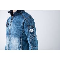 イーブンリバー ストレッチパウダーデニムブルゾン パウダーブルー L USD807-69-L 1着（直送品）