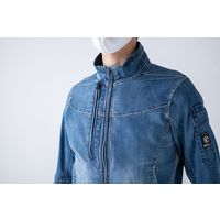 イーブンリバー ストレッチデニムブルゾン X9 ビンテージブルー S USD907-79-S 1着（直送品）