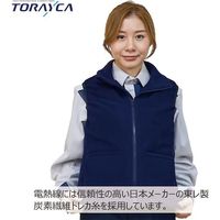 岡潮 手洗い洗濯できるフリースUSB電熱ベスト40211 (ウェアのみ) 3L OK40211_WEAR_3L 1着 520-4581（直送品）