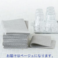 抗菌 カウンタークロス レギュラー ベージュ レーヨン100% 約30×60cm（1パック（100枚入）×5）