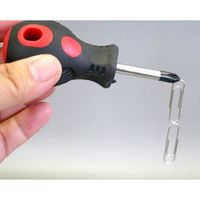 エコー金属 マグネット付ソフトラバーショートドライバー(+) 0549-597 1個