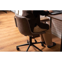 東谷 ROOM ESSENCE デスクチェア ブラウン PC-77BR 1台（直送品）