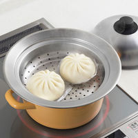 ヨシカワ 蒸し器 フライパン 20~22cm用 ドーム型 フタ付き ステンレス YJ2302 1個