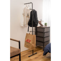 東谷 ROOM ESSENCE ハンガー 幅405×奥行355×高さ1675mm ダークグレー MIP-70DGY 1台（直送品）