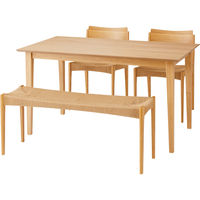 東谷 ROOM ESSENCE ダイニングテーブル 幅1350×奥行800×高さ720mm ナチュラル MTK-331NA 1台（直送品）