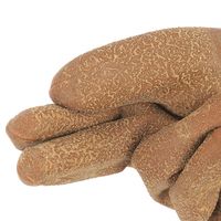 【天然ゴム手袋】 勝星産業 天然ゴム作業グローブ茶 #841 LL 1個（3双入）