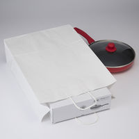 シモジマ 25チャームバッグ KA 晒白無地 003280411 1袋(50枚)