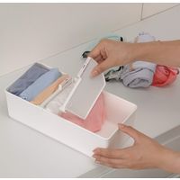 イノマタ化学 下着収納ケース M ホワイト 2953 1個