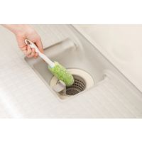 山崎産業 バスボンくん おててスッキリブラシ抗菌短柄 グリーン 1本