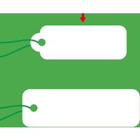 ササガワ パック入提札 長型 小物用白無地 19-960 1袋(100枚)