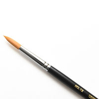 TTC タケダ 水彩筆 赤ナイロン 丸筆 12号 70-5040 1本