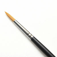 TTC タケダ 水彩筆 赤ナイロン 丸筆 6号 70-5010 1本