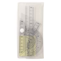 クツワ 再生PET 定規セット AP035 1パック(4個)