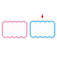 ササガワ 抜型カード 波四角 特大 ブルー 16-4491 1冊(30枚)