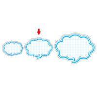 ササガワ 抜型カード 立体枠 吹出し¥なし 16-4113 1冊(50枚)