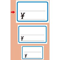 ササガワ ショーカード 大 ブルー枠¥入り 17-5349 1冊(50枚)