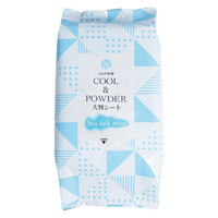 iiもの本舗 さらっとひんやりパウダーシート シーソルトミントの香り 大判サイズ 25枚入 4589596694146 1袋(25枚入)（直送品）